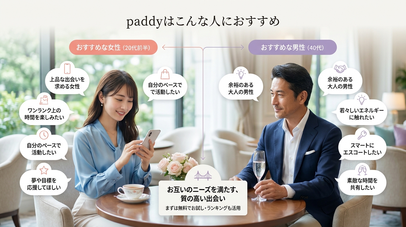 paddyはこんな人におすすめ