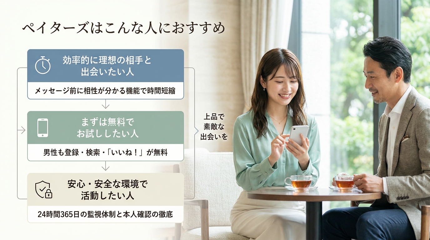 ペイターズはこんな人におすすめ