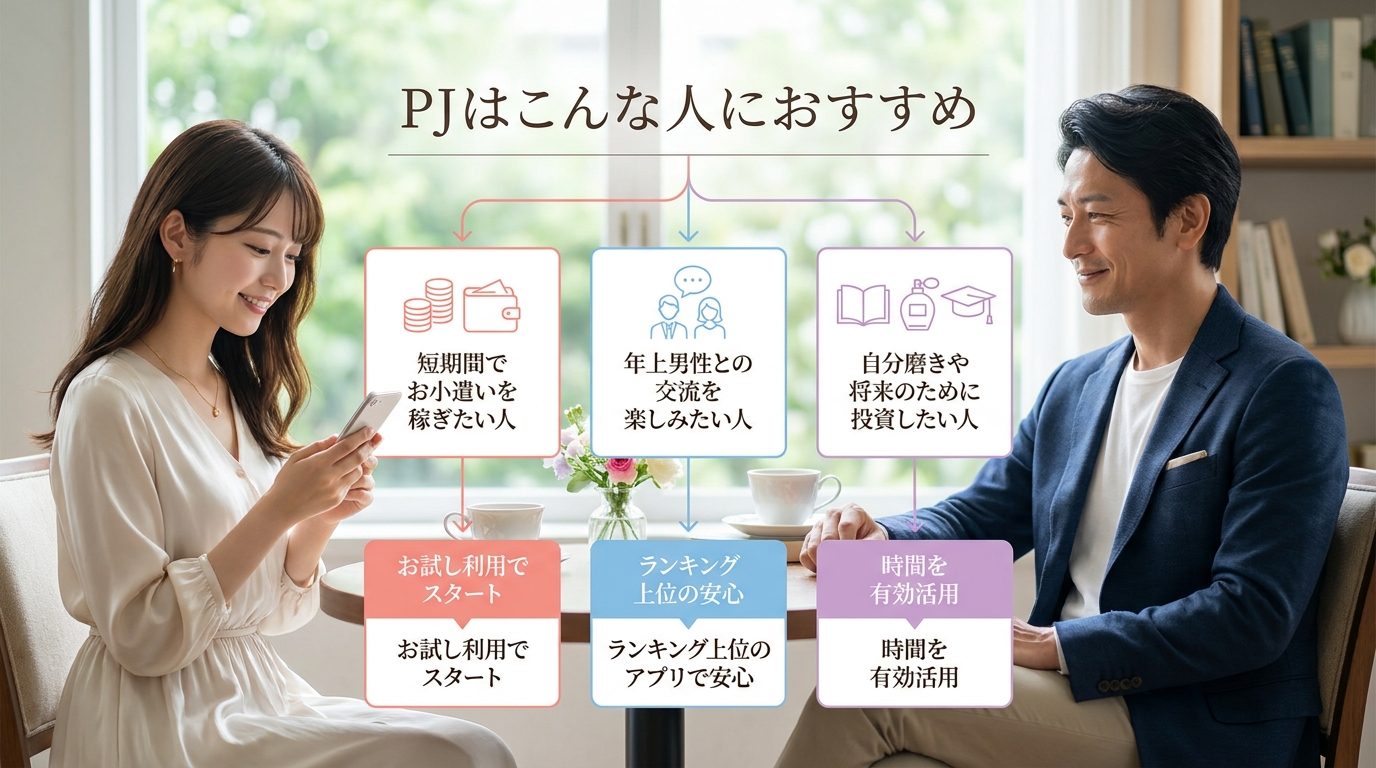 PJはこんな人におすすめ