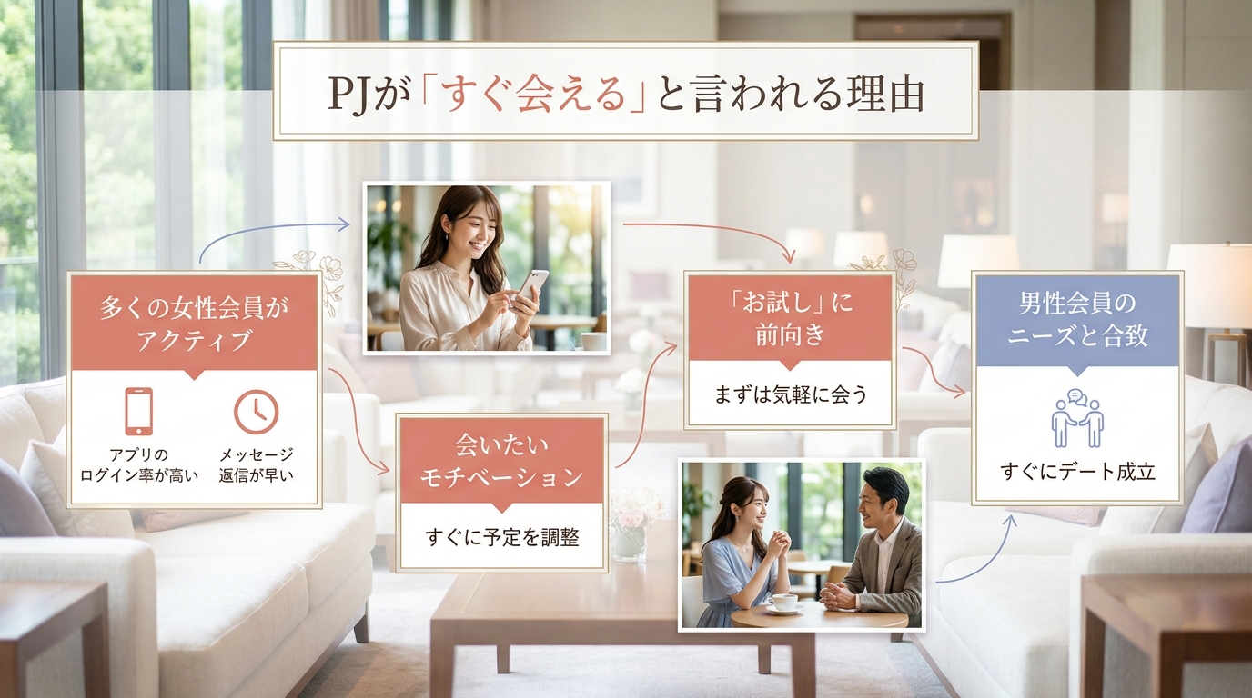 PJが「すぐ会える」と言われる理由